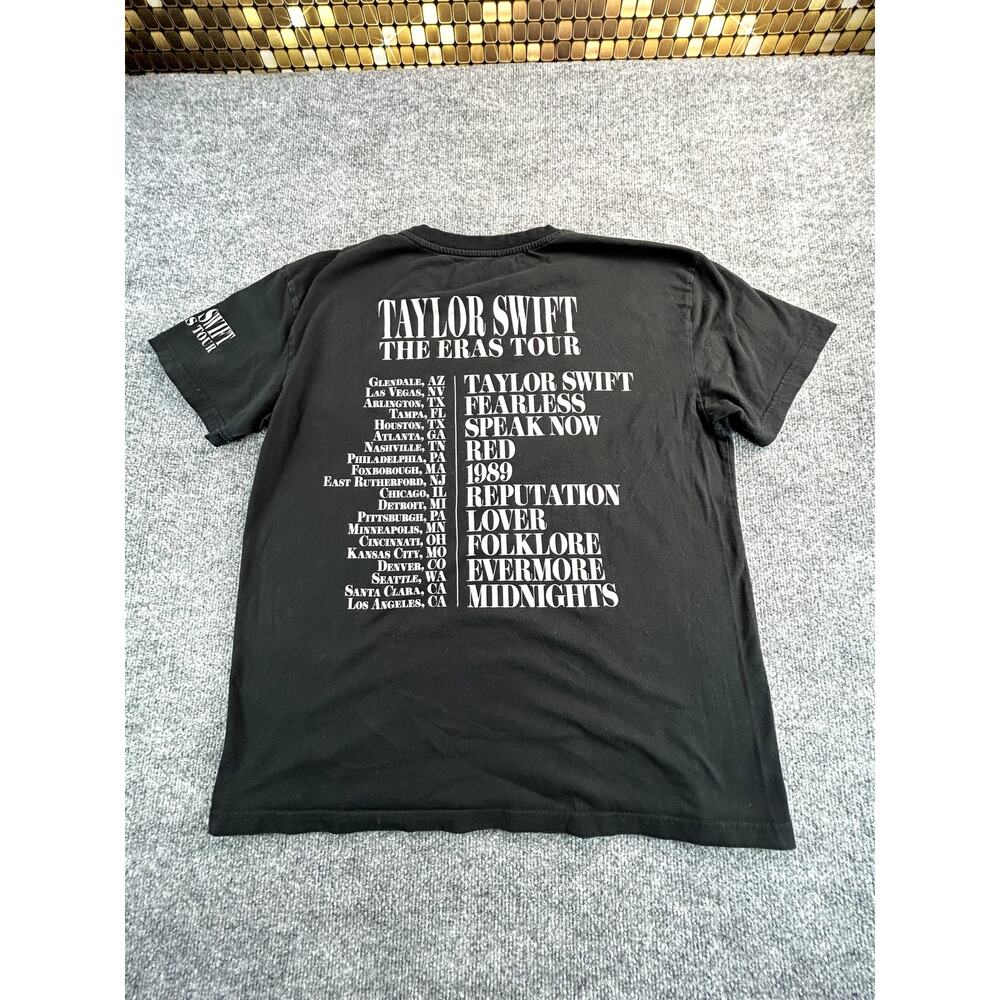 Taylor Swift The Eras Tour Black Graphic Concert T Shirt Adult Large Tour Merch - Picture 2 of 10